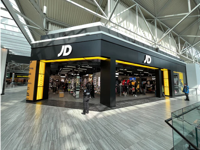 JD Sports storefront at Point Claire.