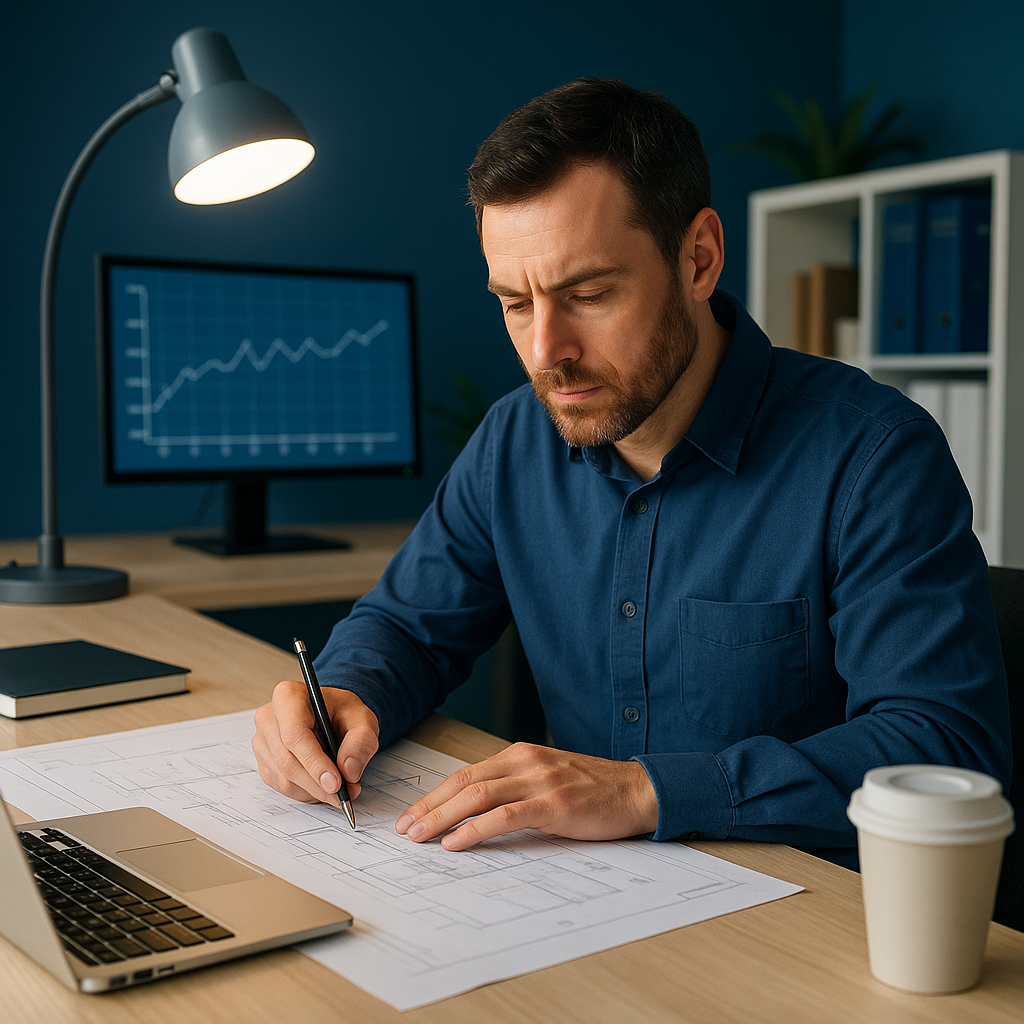 Technician working at a network rack, representing Lume Technologies approach.